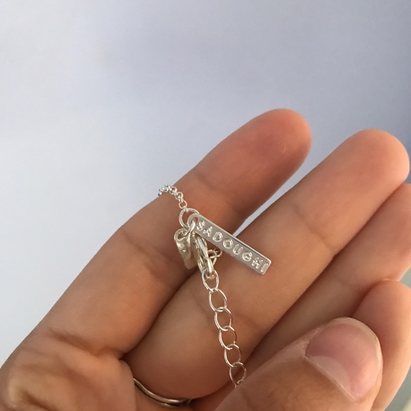 Silver circle pendant necklace - Picture 5 of 6